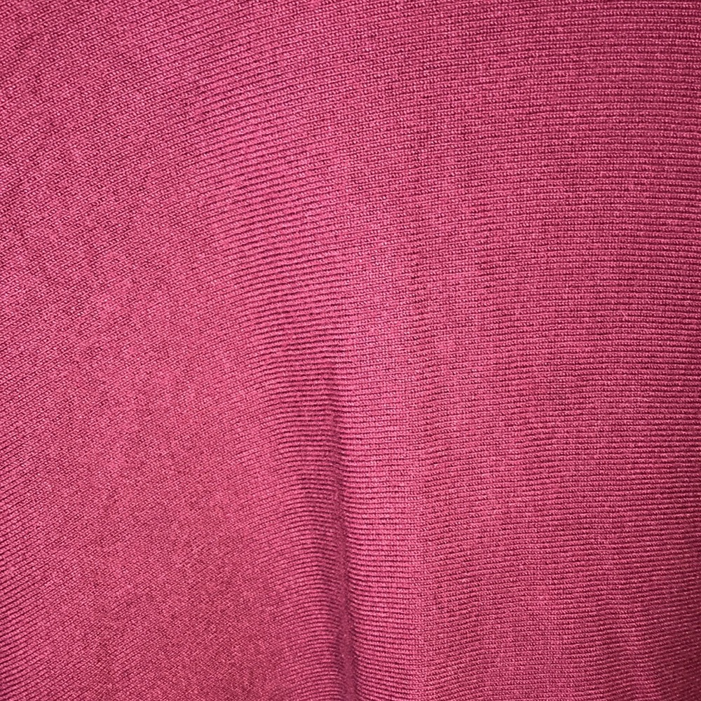 Alfani Burgundy Poncho Sweater Turtleneck Top - Picture 8 of 12